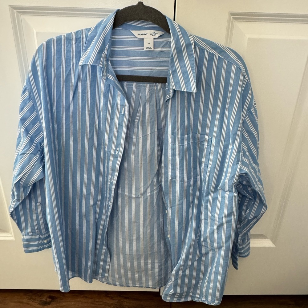 Oversized stripe shirt
